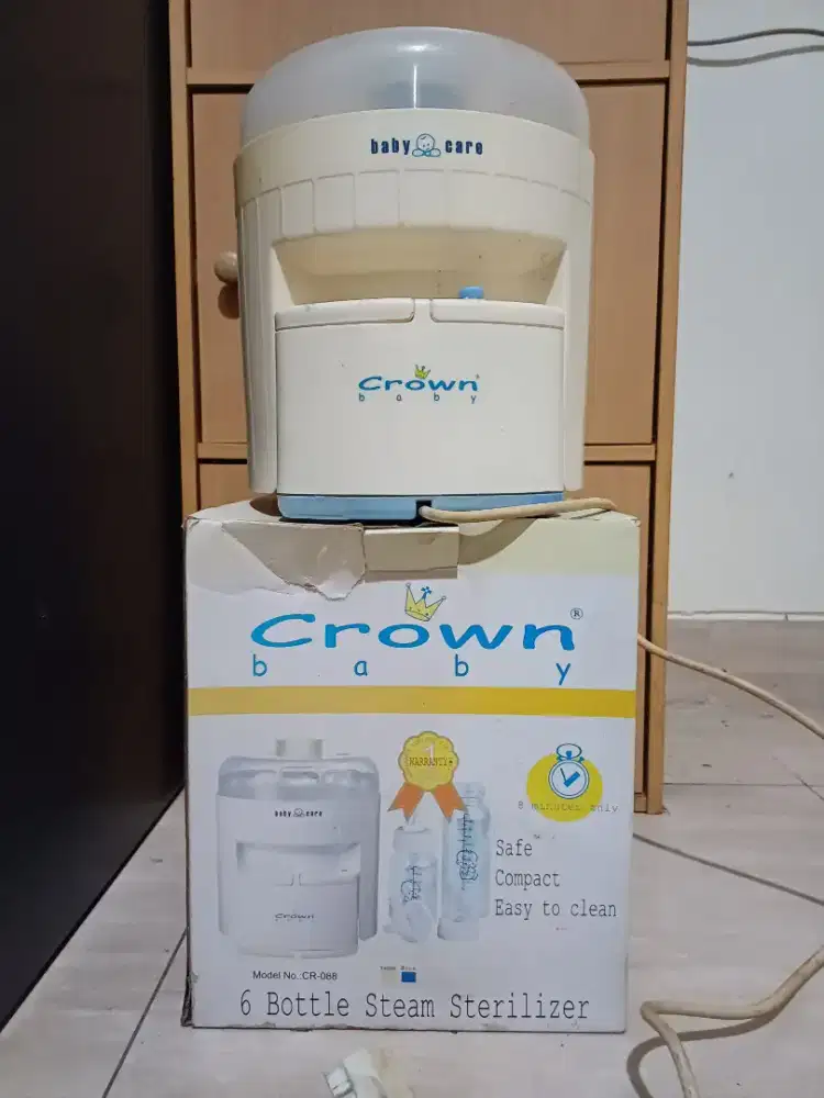 Crown Sterilizer 6 Bottle CR- 088, Sterilisasi Steril Botol Susu Bayi