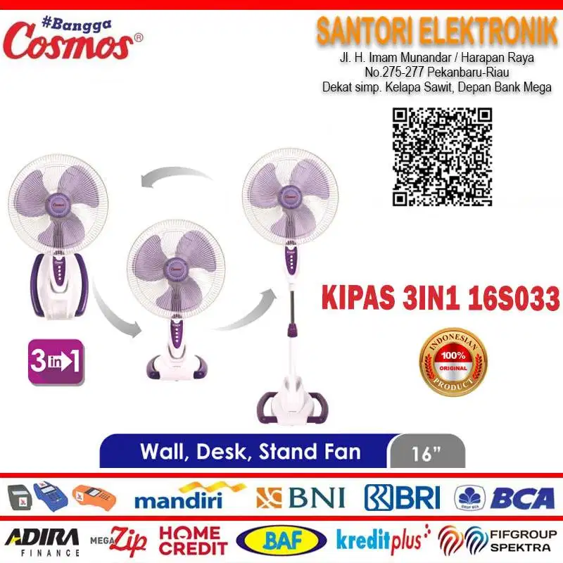 KIPAS 3IN1 COSMOS 16SO33