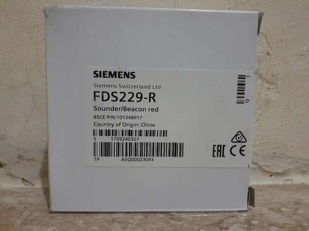 Siemens sounder/beacon red FDS229-R