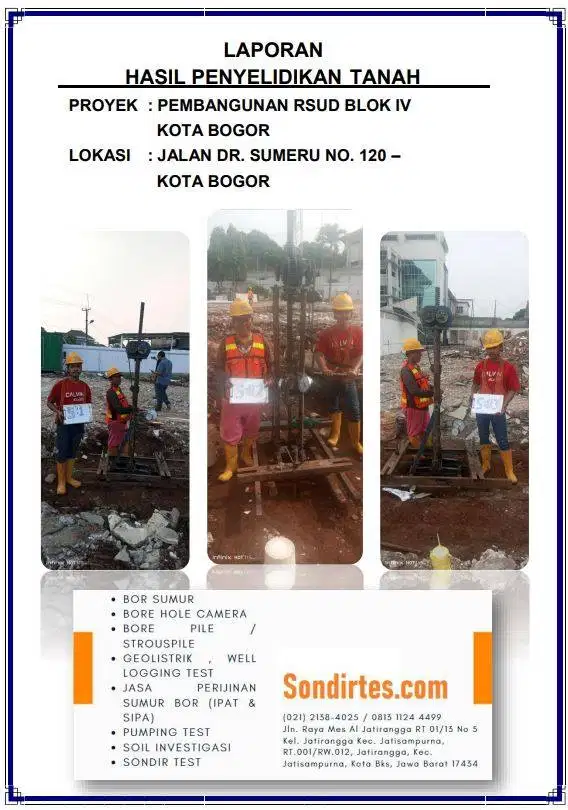 Jasa Sondir Test Murah Terpercaya di Bogor