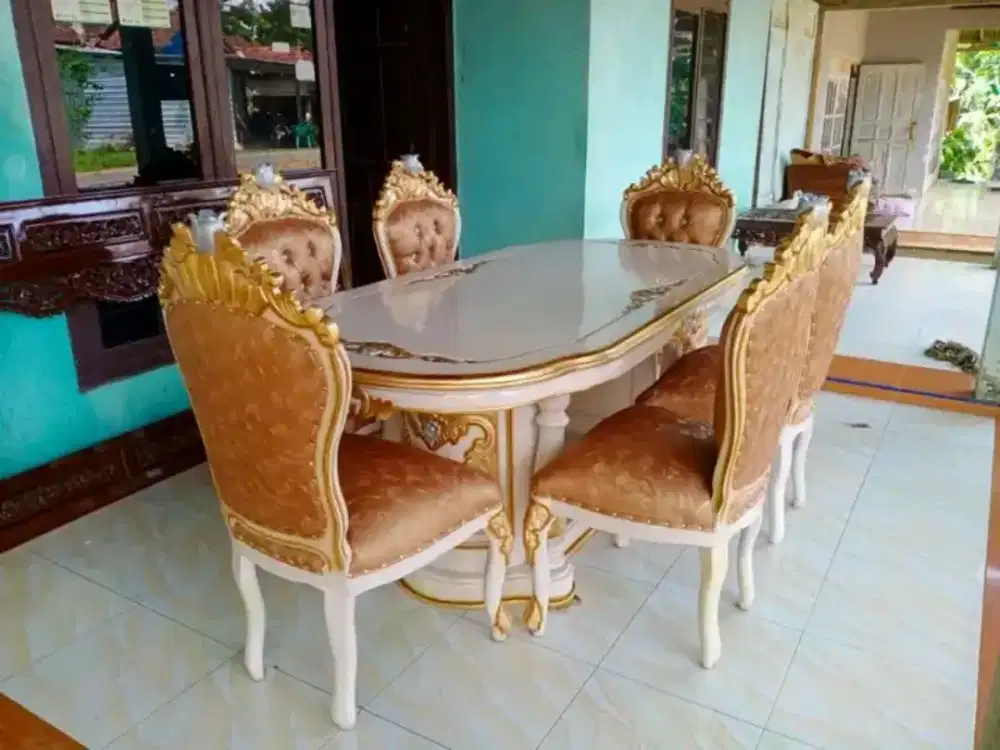 COD Meja makan jati ukir