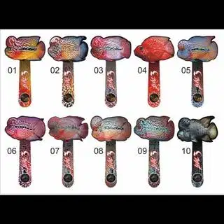 Wayang Ikan Louhan Kecil Full Aclyric Untulan Mental Gantungan Kunci