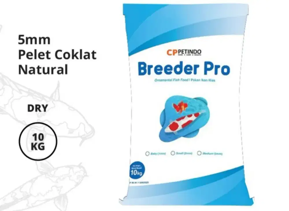 CP Breeder Pro 5mm pakan pelet makanan ikan koi no sankoi hokky 10kg