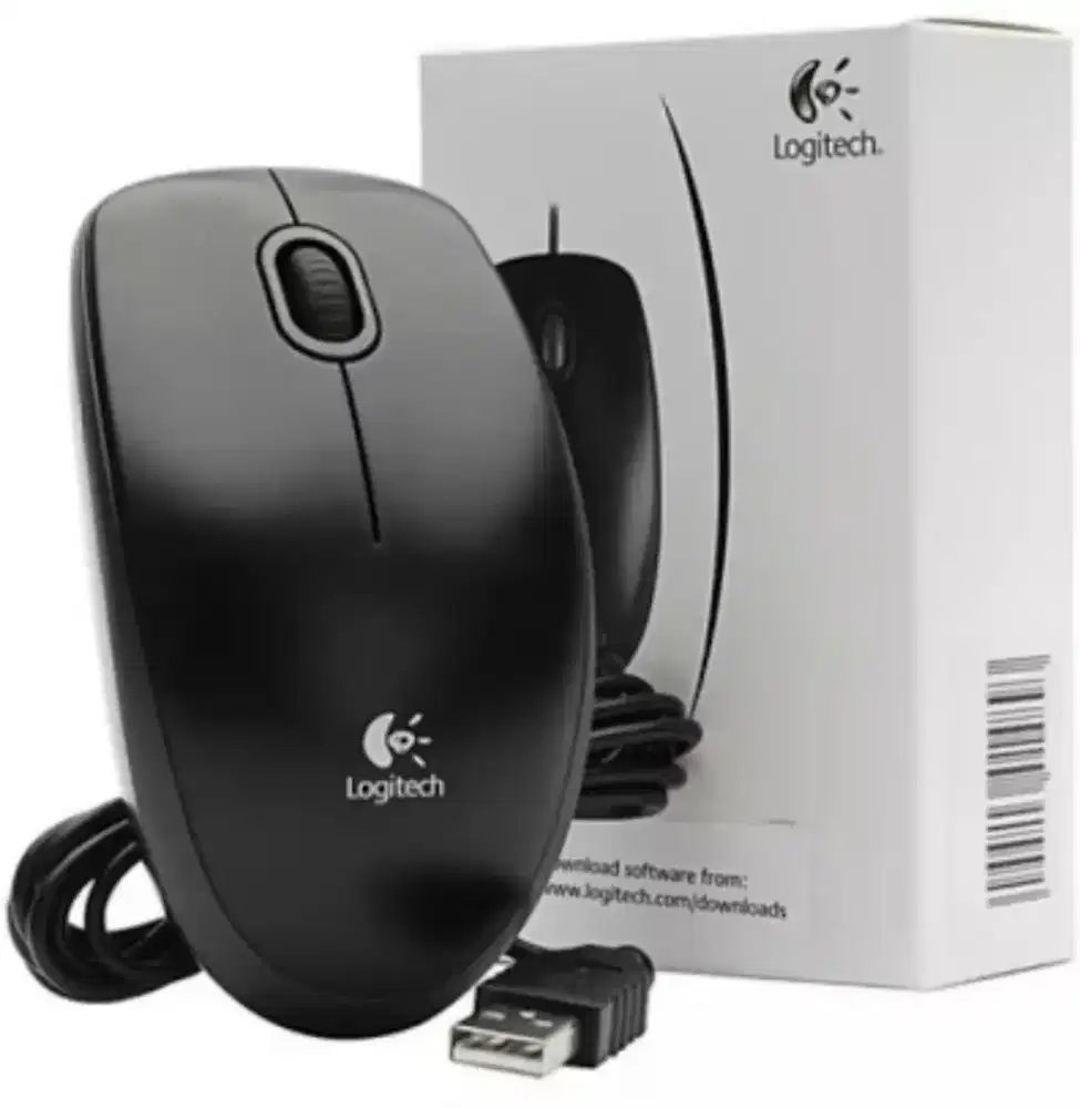 mediaLAND, Harga Satuan, Mouse Logitech B100 Original, Garansi Resmi