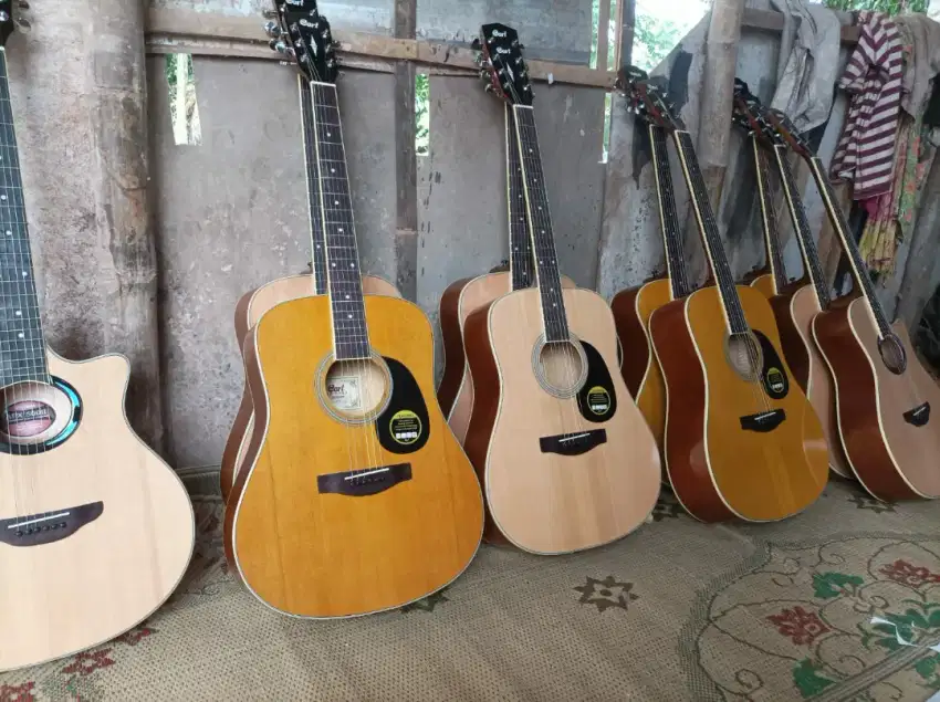 Gitar akustik berbagai tipe elektrik