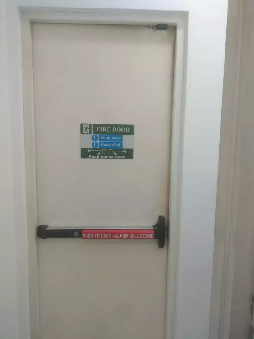 Pintu fire door, emergency door, pintu tahan api