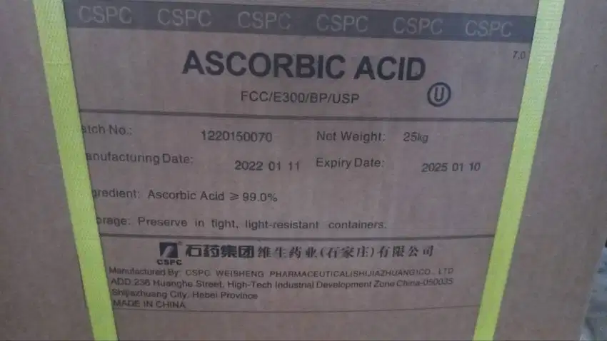 Ascorbic Acid (Vitamin C) Ex Weisheng, RRT