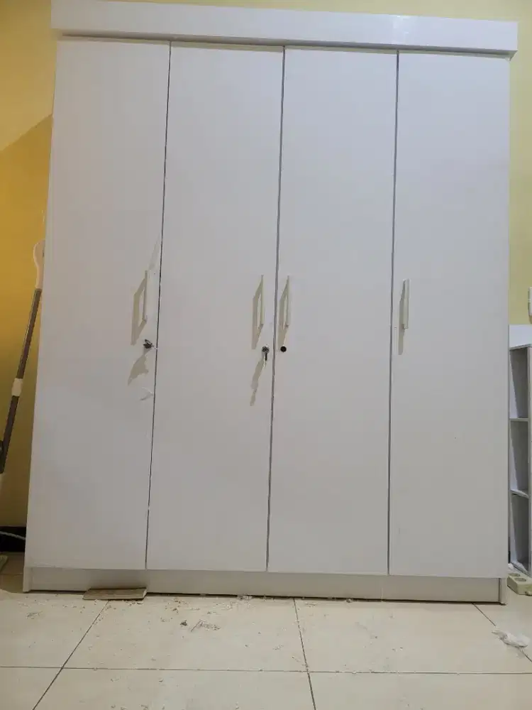 Lemari 4 pintu Minimalis |plywood 160x40x200cm