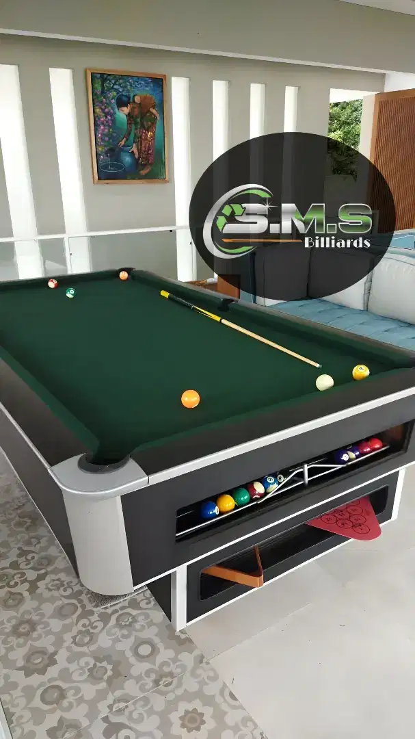 Billiard biliard pooltable bola sodok 9ft 9feet Batu Marmer Full Set