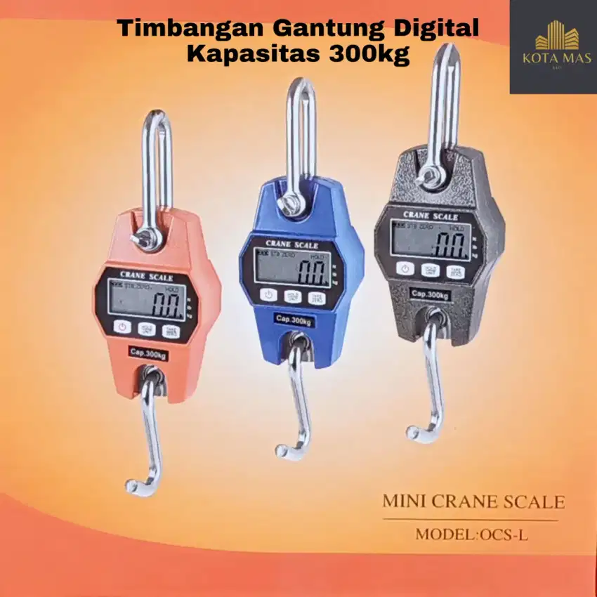 Timbangan Gantung Digital 300kg Mini Crane Scale Denpasar