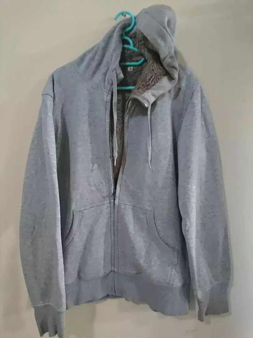 UNIQLO jaket Sherpa Original Grey