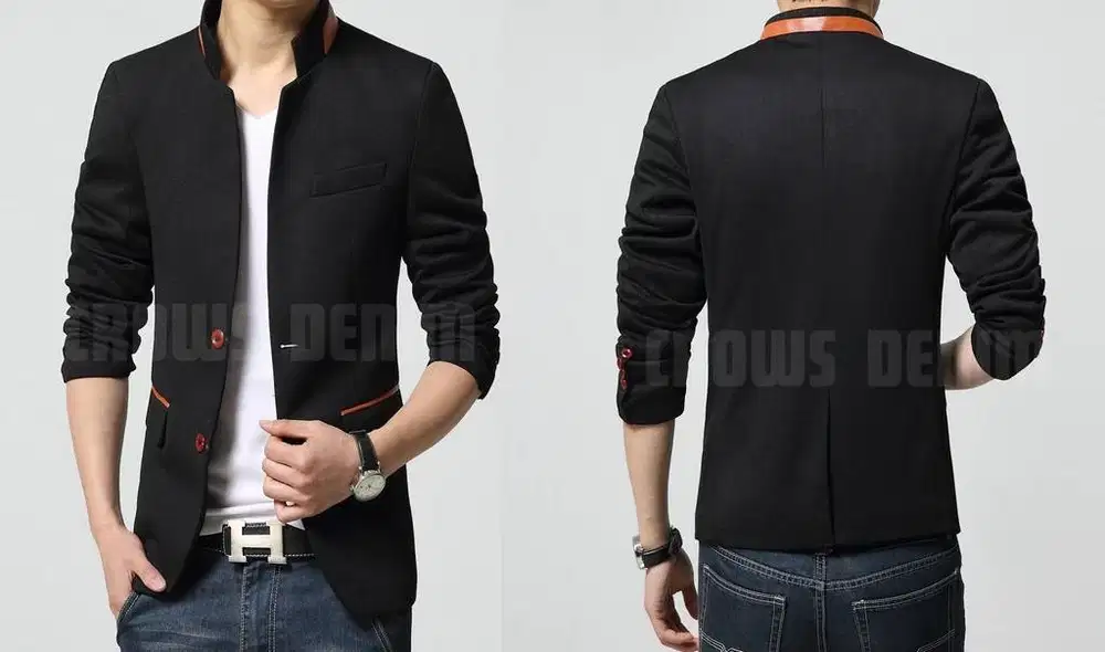 Jas pria | Jas Semi Formal | Jas Warna Hitam Modern | Jas Anak Muda