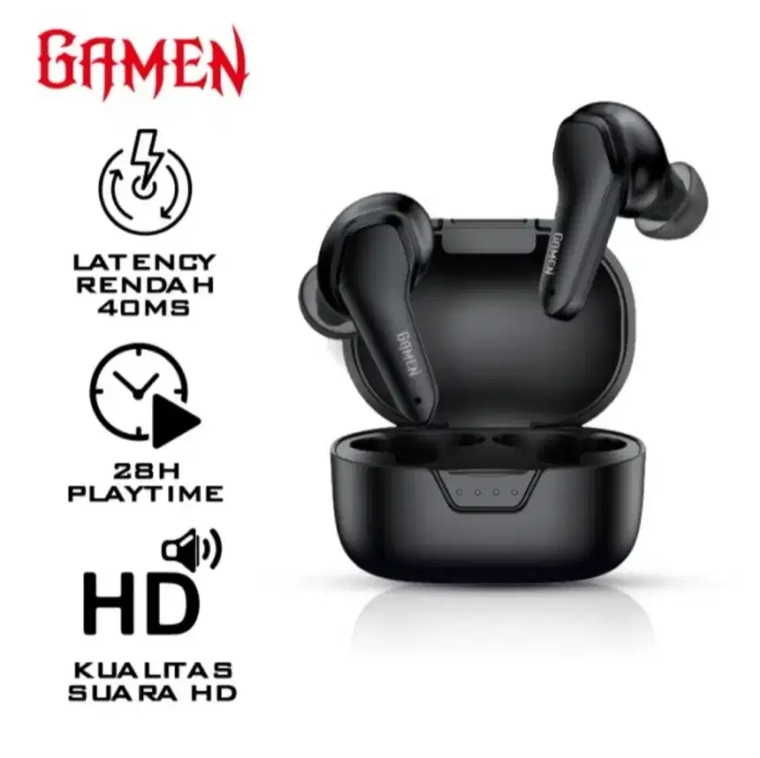 Earphone Earbuds Bluetooth Gamen Sirens TWS Gaming Ultra Low Latency