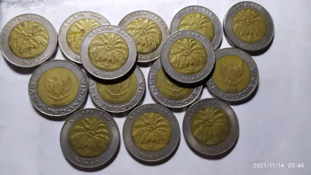 Receh lambang pohon sawit