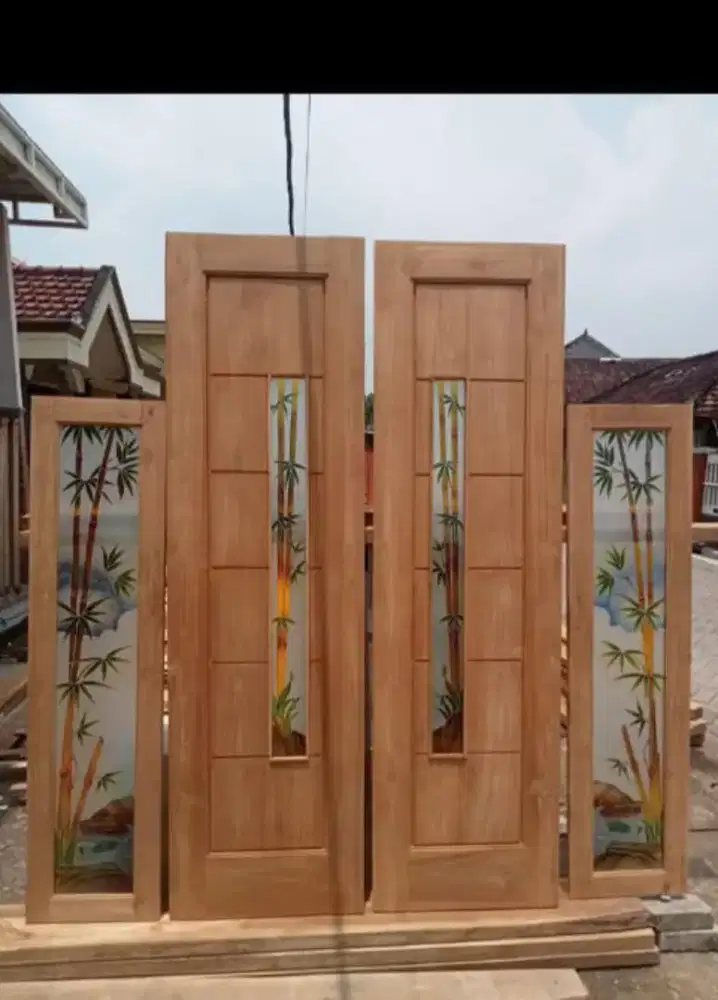 Pintu jendela kusen jati dan mahoni