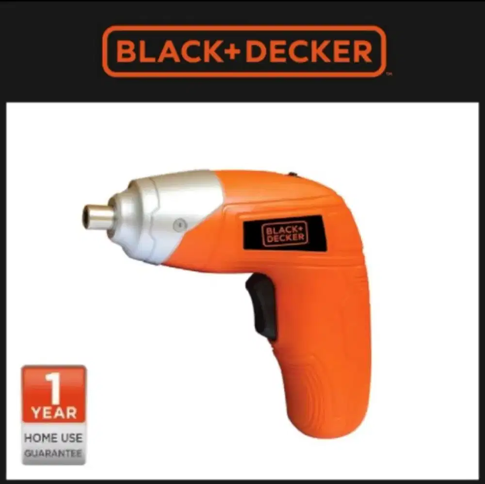 Bor Obeng BLACK and DECKER Screwdriver 3.6V Original KC3810-B1