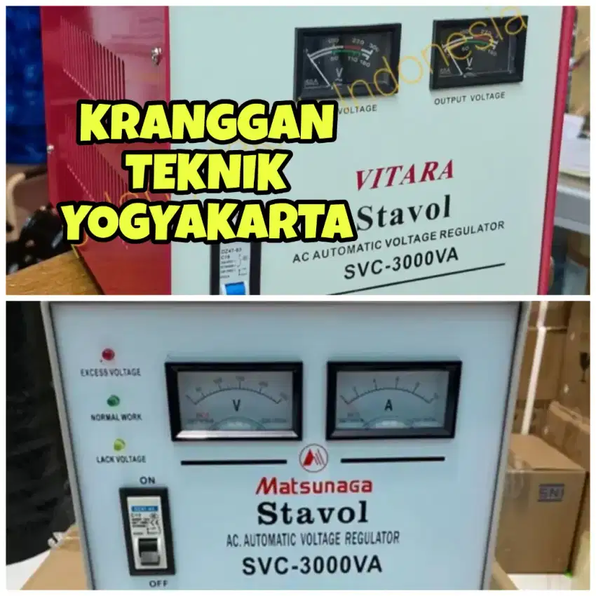 (KRANGGAN TEKNIK)stavolt 3000 watt stabiliser listrik stabilizer 3.000