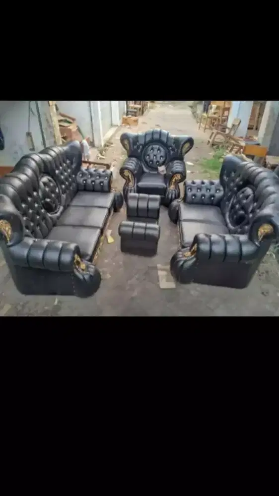 Sofa King JUMBO 321 + Meja Black