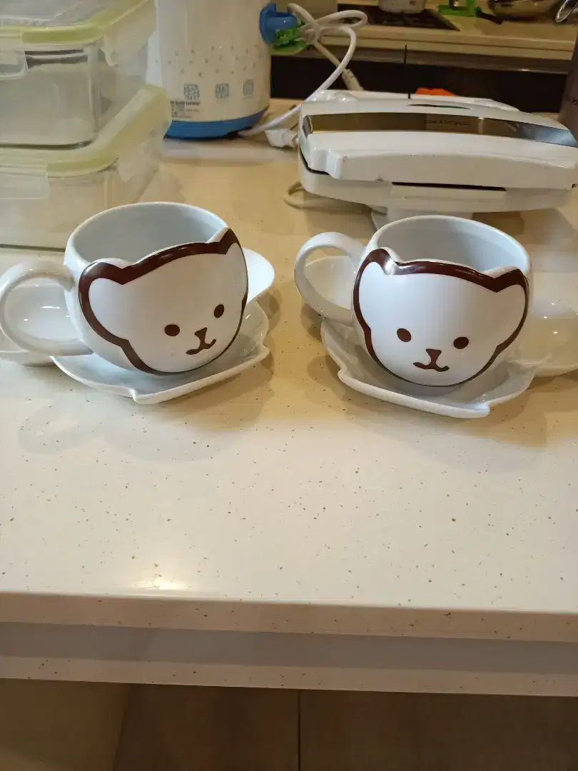 Cangkir kopi/teh teddy bear (2 pcs)