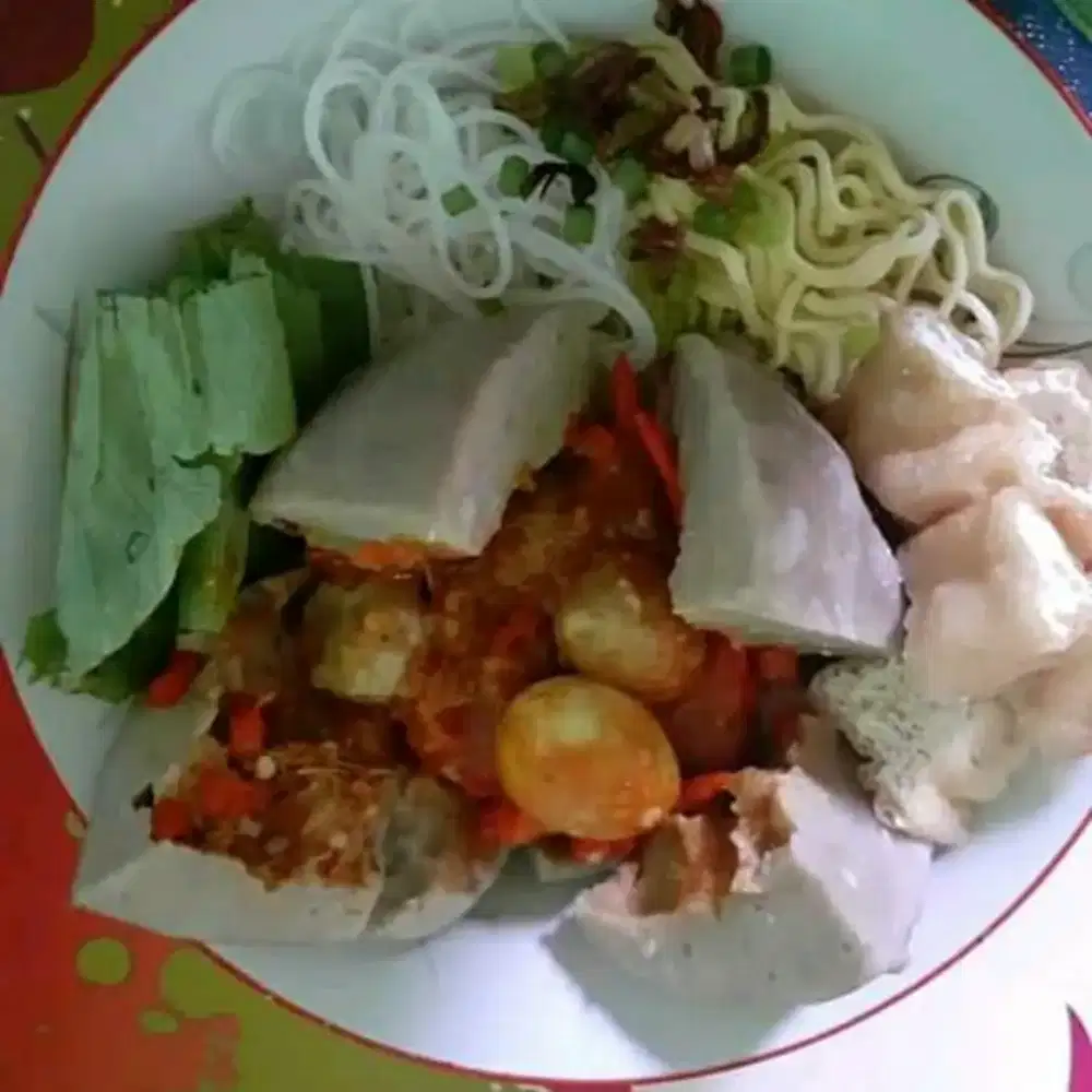 (Bakso & Mie Ayam Beranak Mercon + telur puyuh)