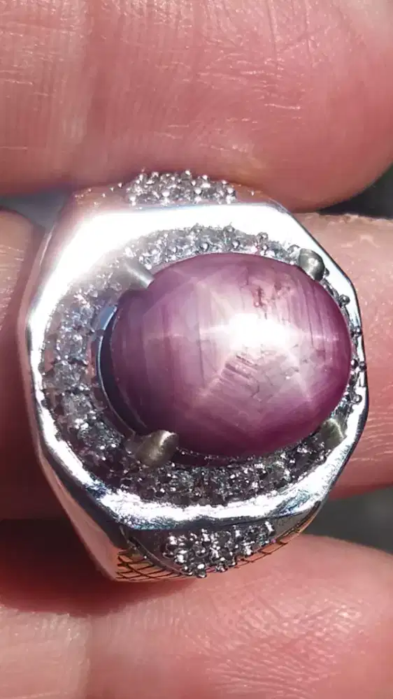 Jual Batu Cincin Red Ruby Star Fatwa Mode Unique Good Perfomance