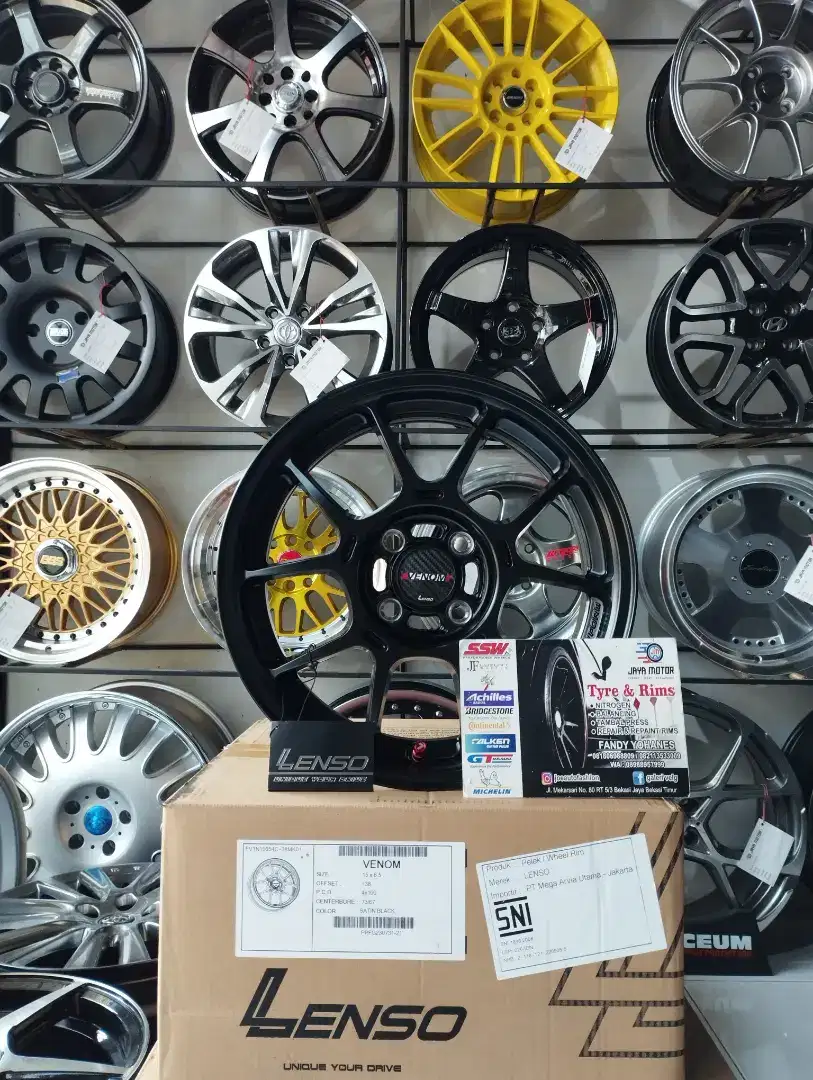 Velg lenso venom v1n r15 4x100 lbr6,5 et38