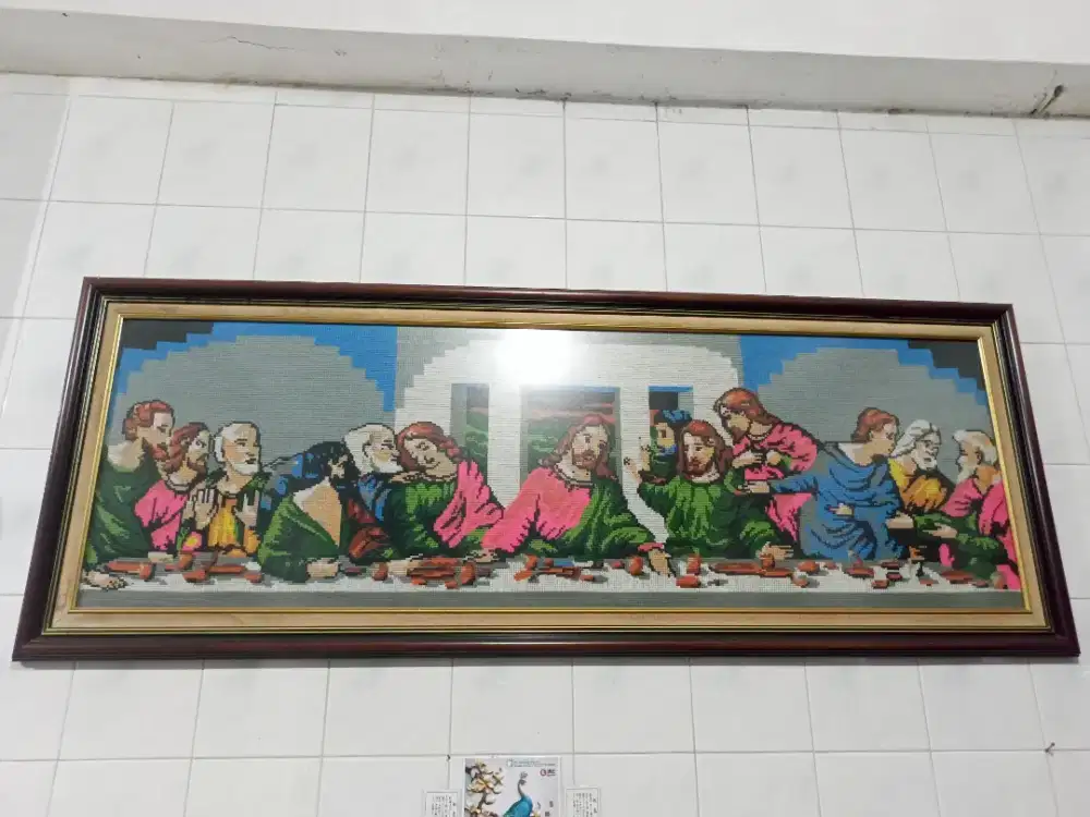 Lukisan Jahit Perjamuan Terakhir