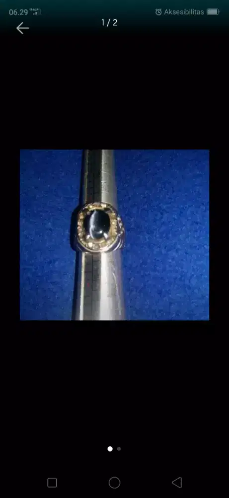 Cincin batu mata kucing antik