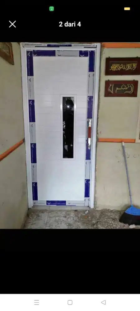 Jual kusen pintu satu dan pintu dua dari bahan aluminium dan kayu