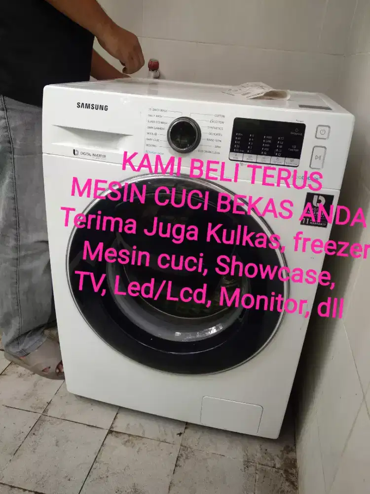 Terima lagi mesin cuci bekas mu monggo ditawarkan ke kami