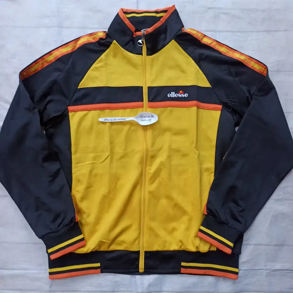 Vintage Ellesse Navy & Orange Sports Jacket L XL
