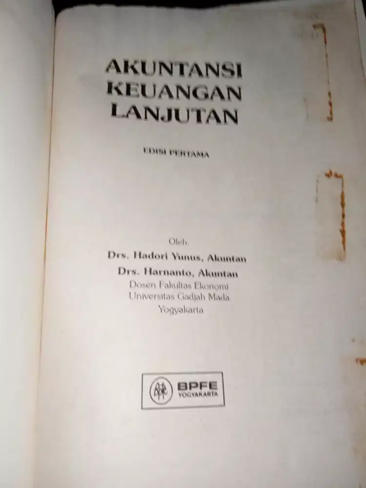 Buku akuntansi keuangan lanjutan hadori yunus