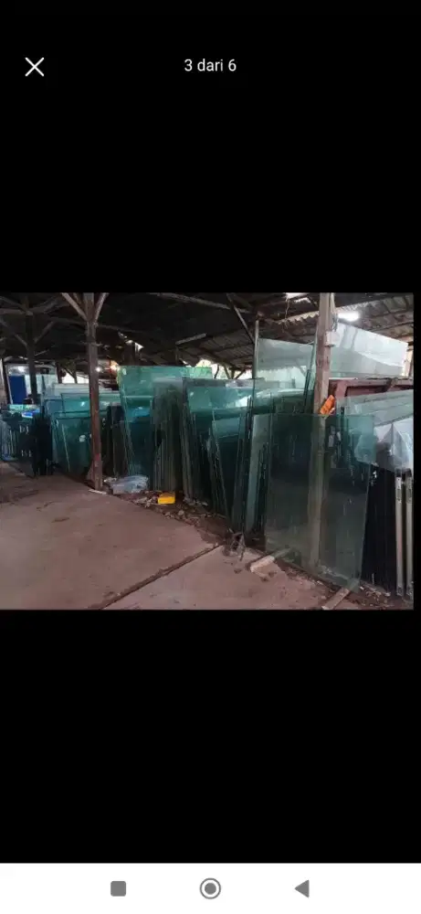 KACA TEMPERED BEKAS DAN PINTU KACA TEMPERED BEKAS