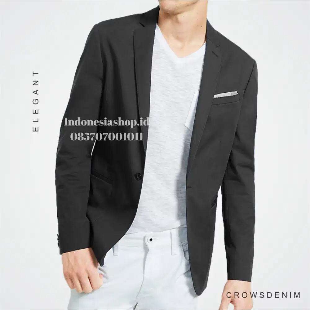 Jas Blazer Casual Formal white List – BK01