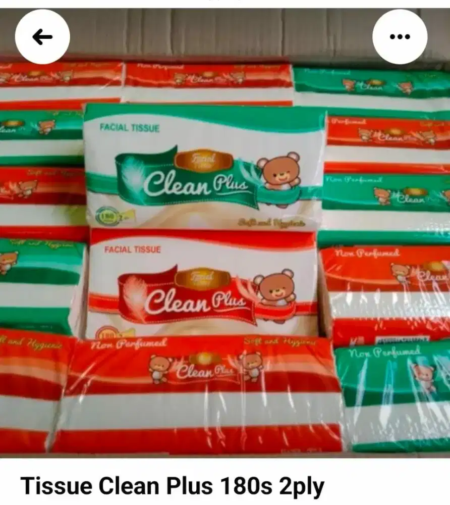 Tisu kering isi 180 lembar Rp 5500