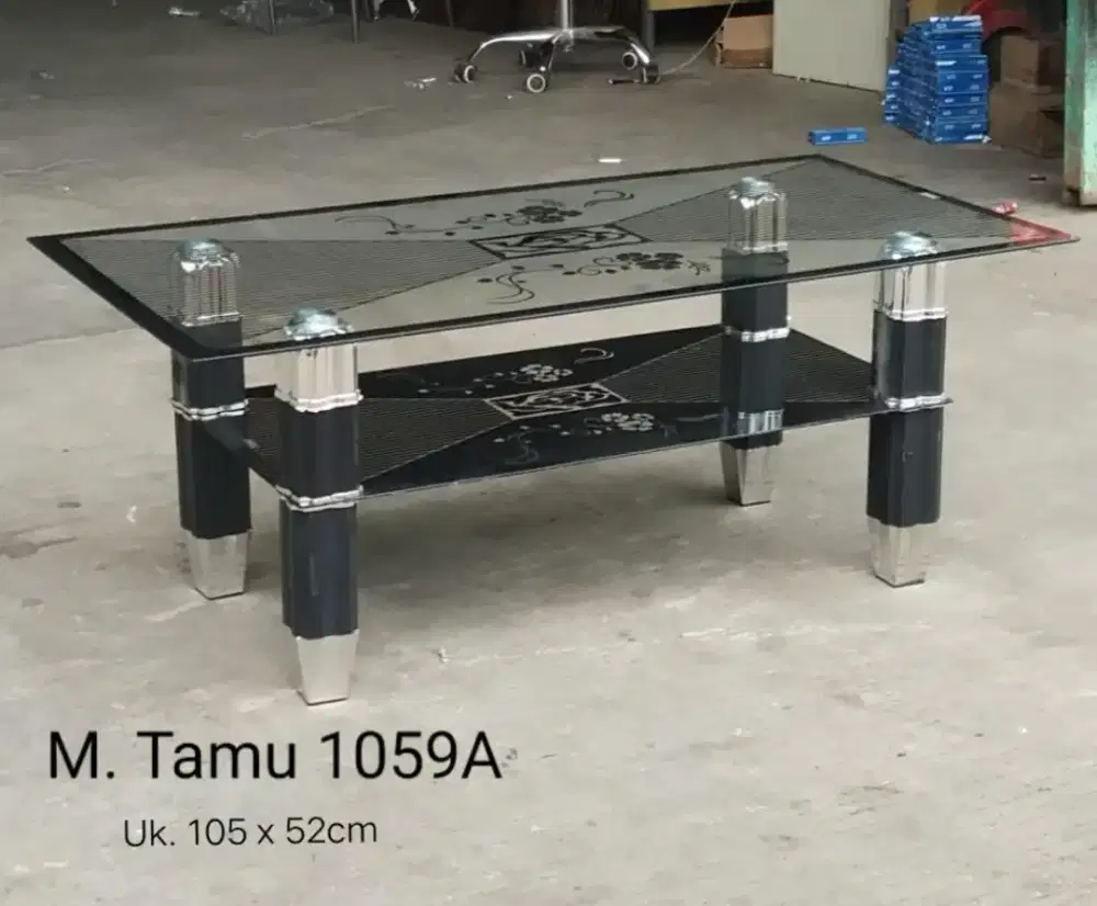 Meja tamu kaca type