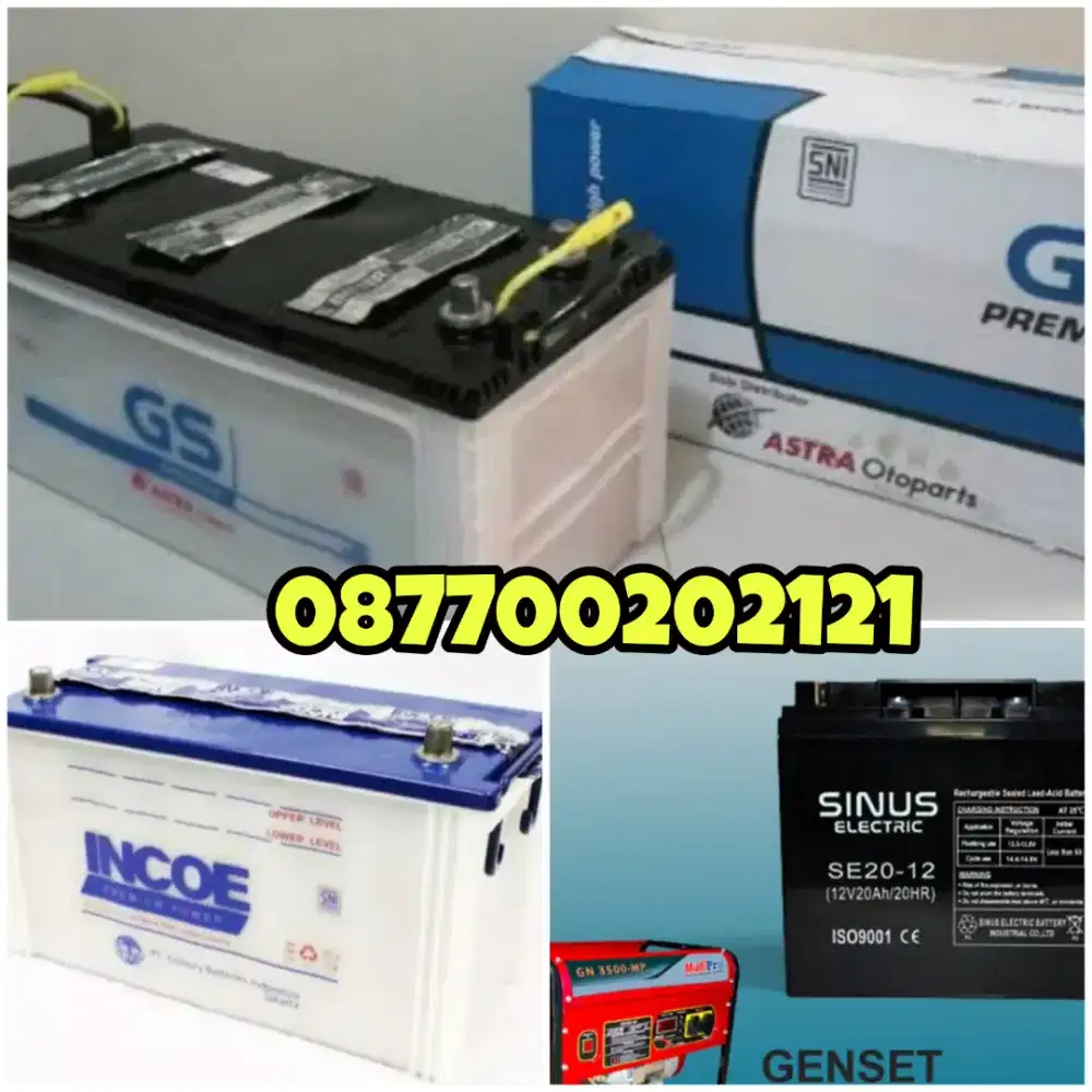 (KRANGGAN TEKNIK)Aki genset terlengkap baterai generator termurah