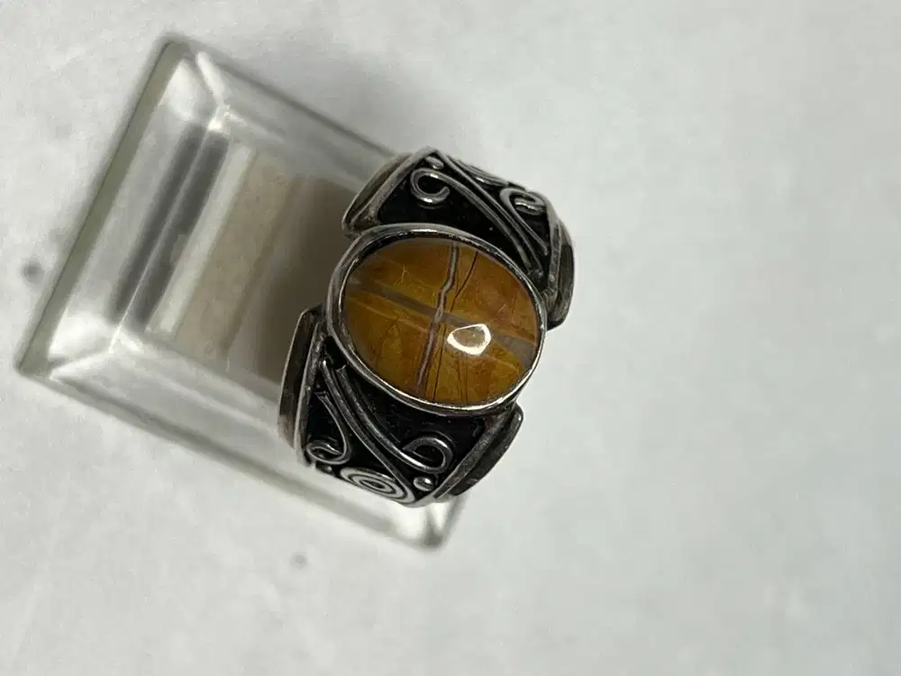 Cincin Tapak Jalak Agate