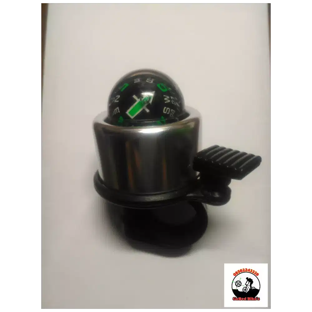 Bell Sepeda Ada Kompas Silver/Black
