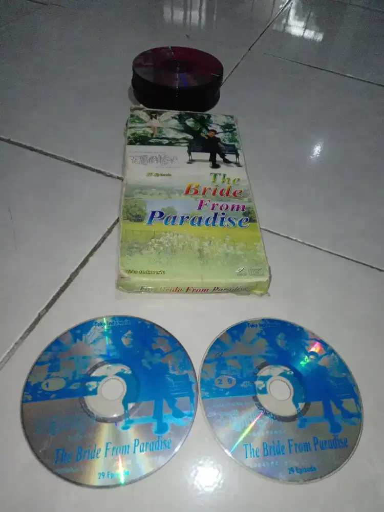 Koleksi vcd seri judul the bride from paradise, 29pcs, kondisi ok,nego