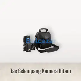 Tas Selempang Kamera Mirrorless DSLR Canon Nikon Sony Hitam Universal