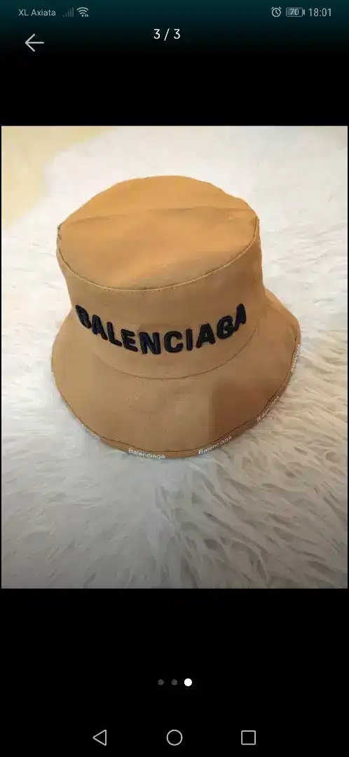 LUXURY TOPI HAT BUCKET BALENCIAGA MEWAH