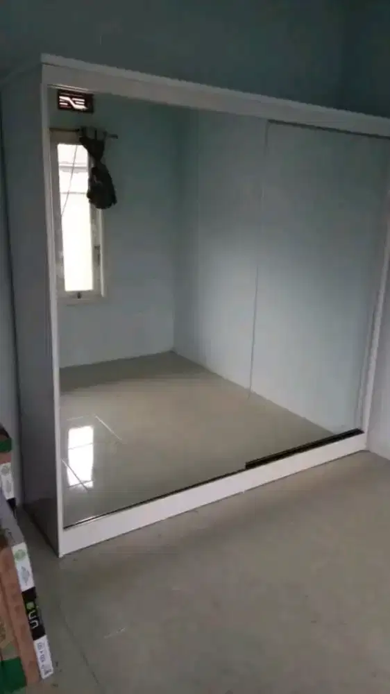 FURNITURE CUSTOM LEMARI PAKAIAN PINTU SLEDING UKURAN JUMBO
