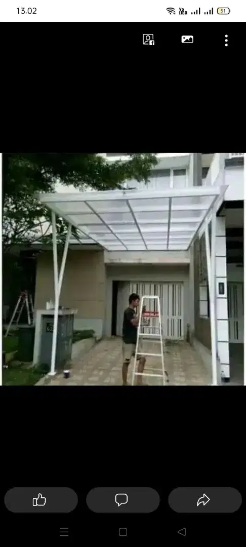 Kanopi minimalis