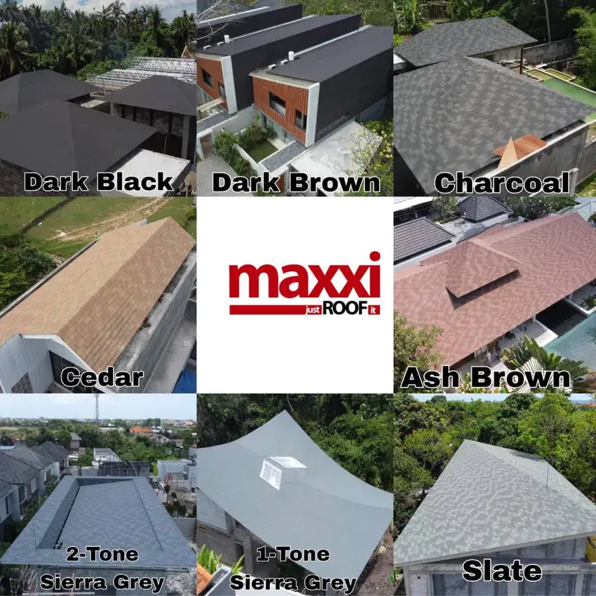 Genteng Bitumen Maxxi Roof 3-Tab Shingle