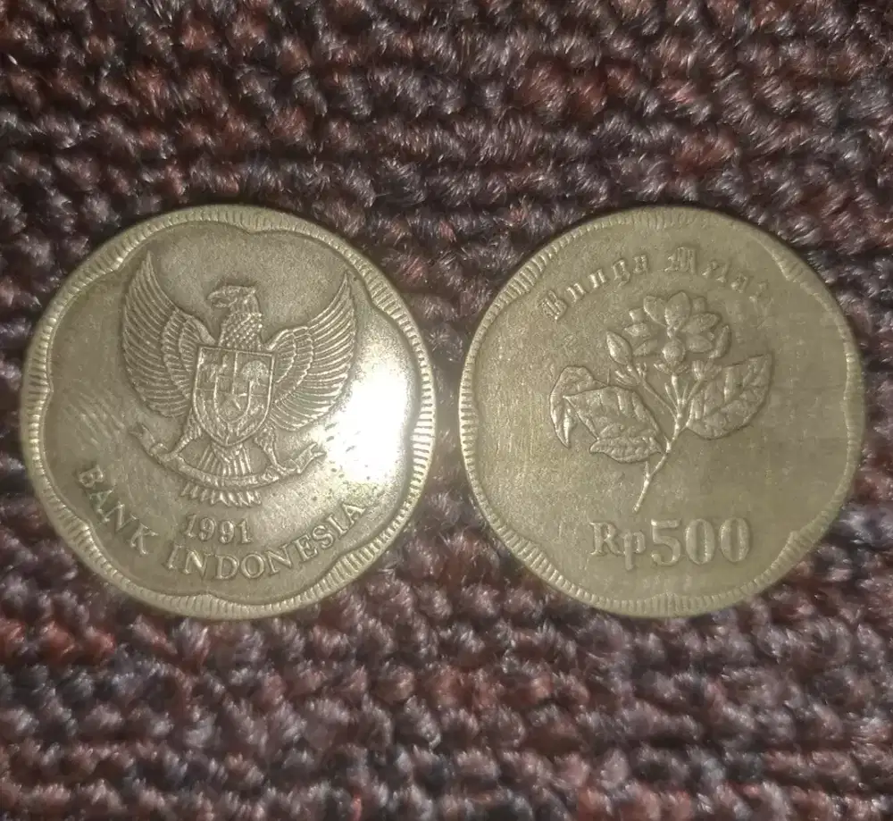 Jarang ada!! Koin 500 Rupiah tahun 1991 buat yg serius