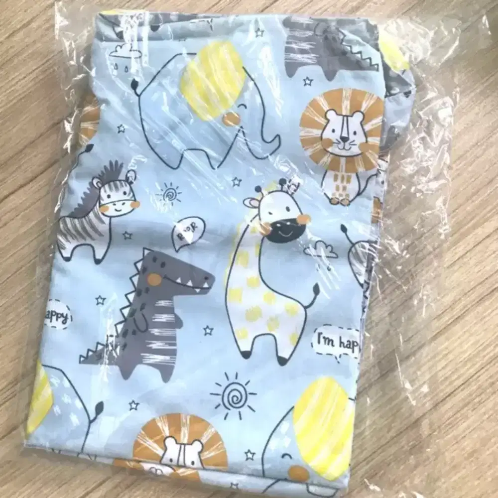 DIJUAL MURAH NEW NETT! APRON MENYUSUI MOTIF ANIMAL SKETSA ABU