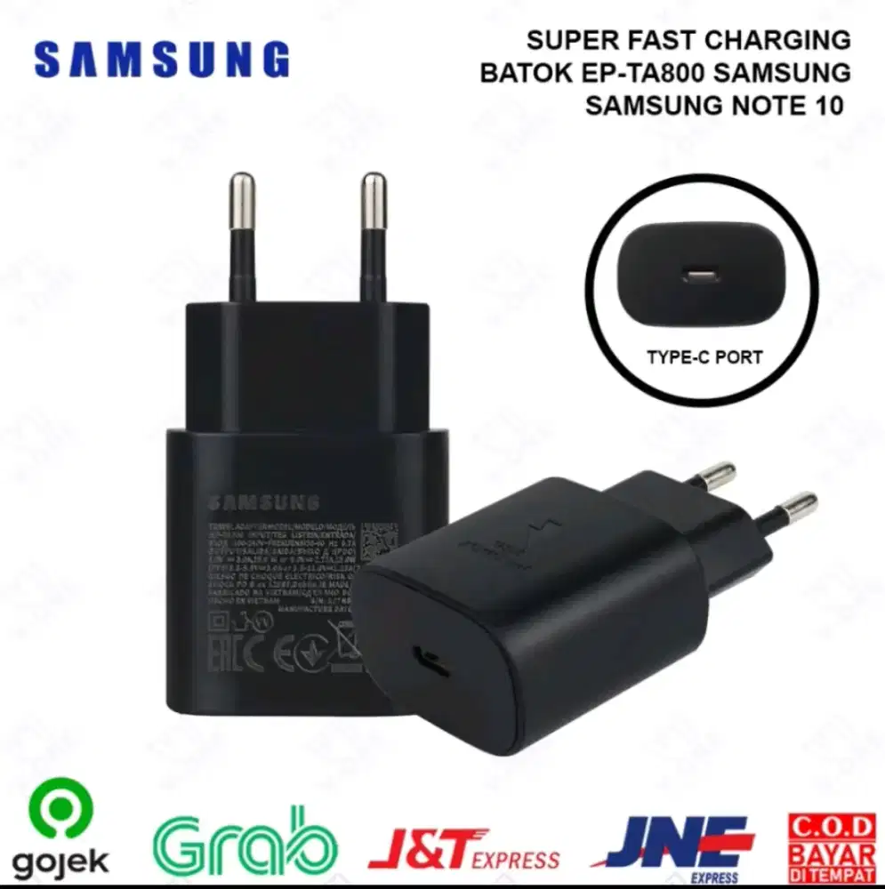 Kepala Charger Samsung 25W Type C Original