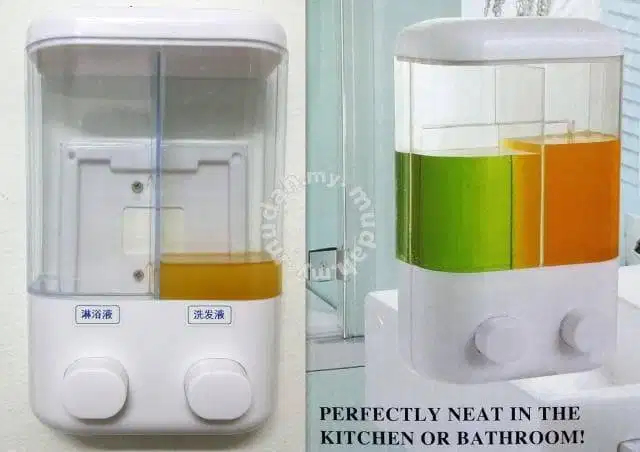 Dispenser Sabun Cair 2 Tabung / Touch Soap Dispenser
