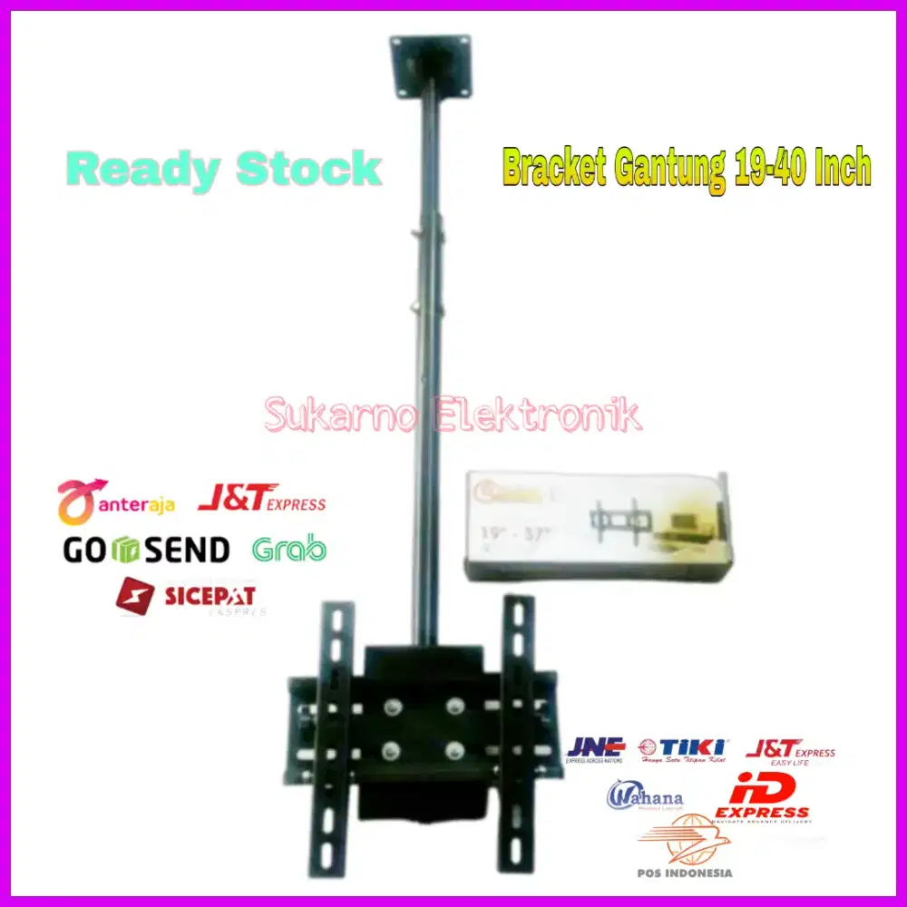 Bracket tv led gantung 19 sd 40 inch best quality